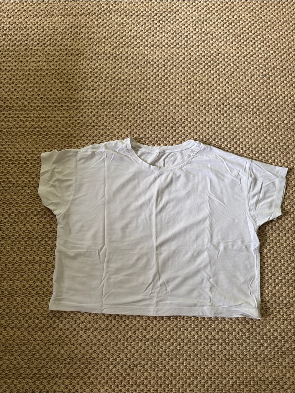 lululemon athletica White Cropped Boxy Tee